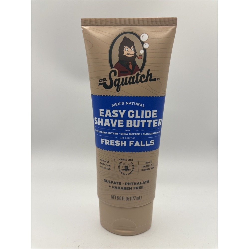 Dr. Squatch Fresh Falls Butter Shave 6oz All Skin Types Scent Fresh